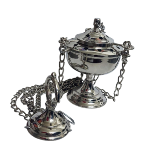 Incensario Latón Niquelado 12cm